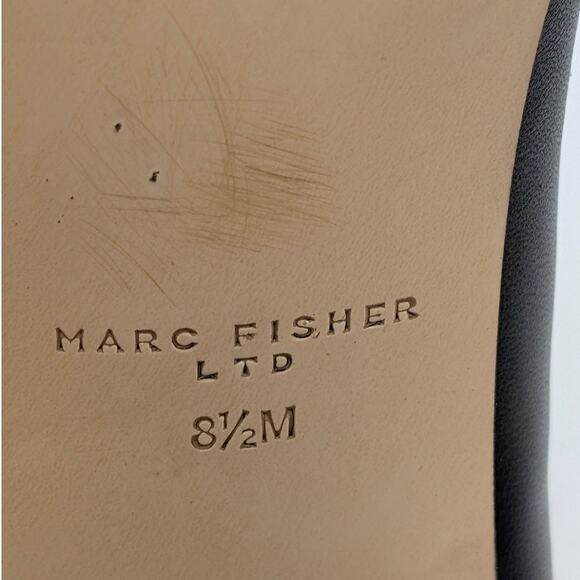 Marc Fisher Square toe Classic Heel Pump Women's Black Size US8.5M EU39 - Picture 9 of 11